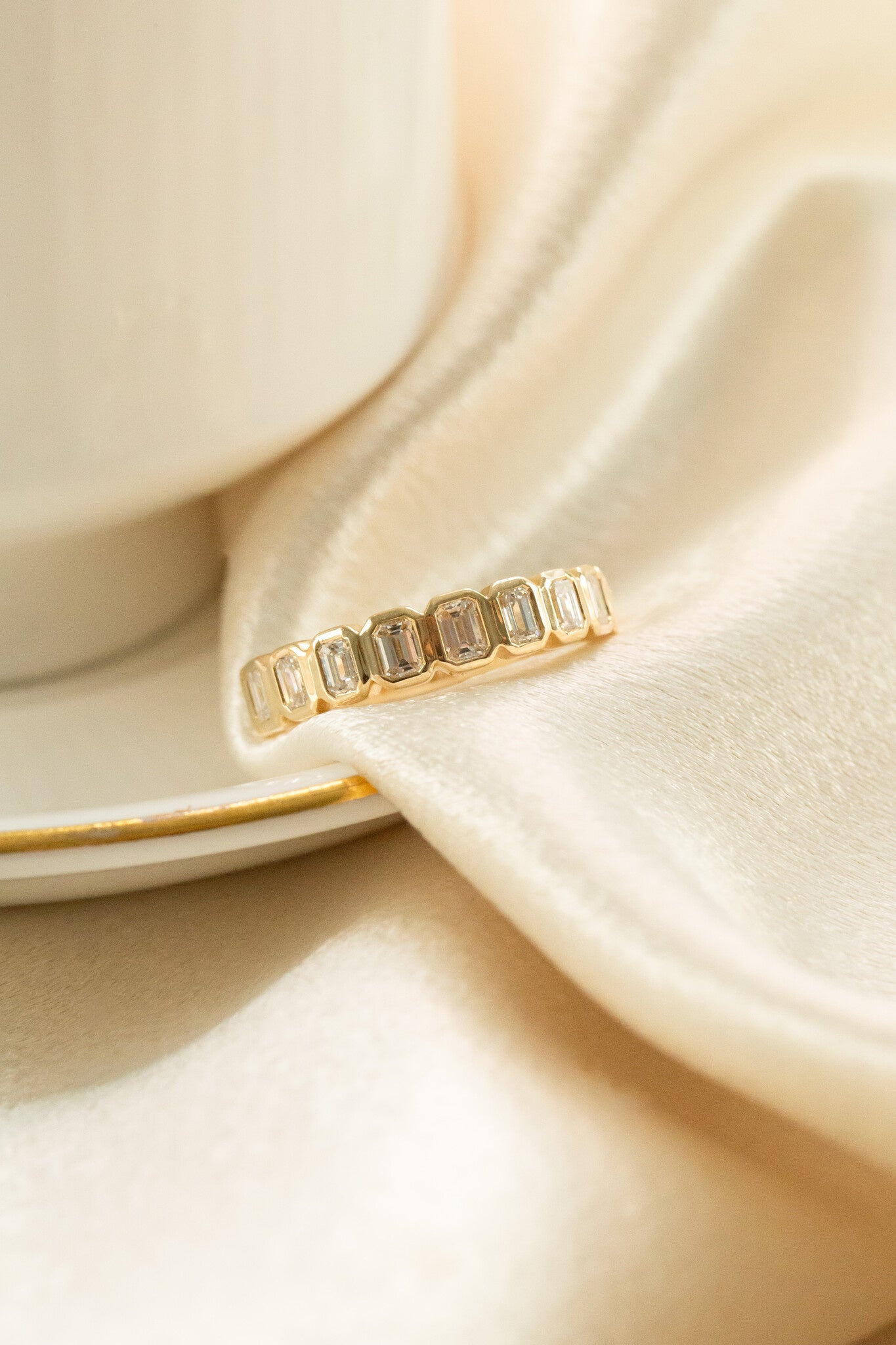 The Marlowe Emerald Cut Band