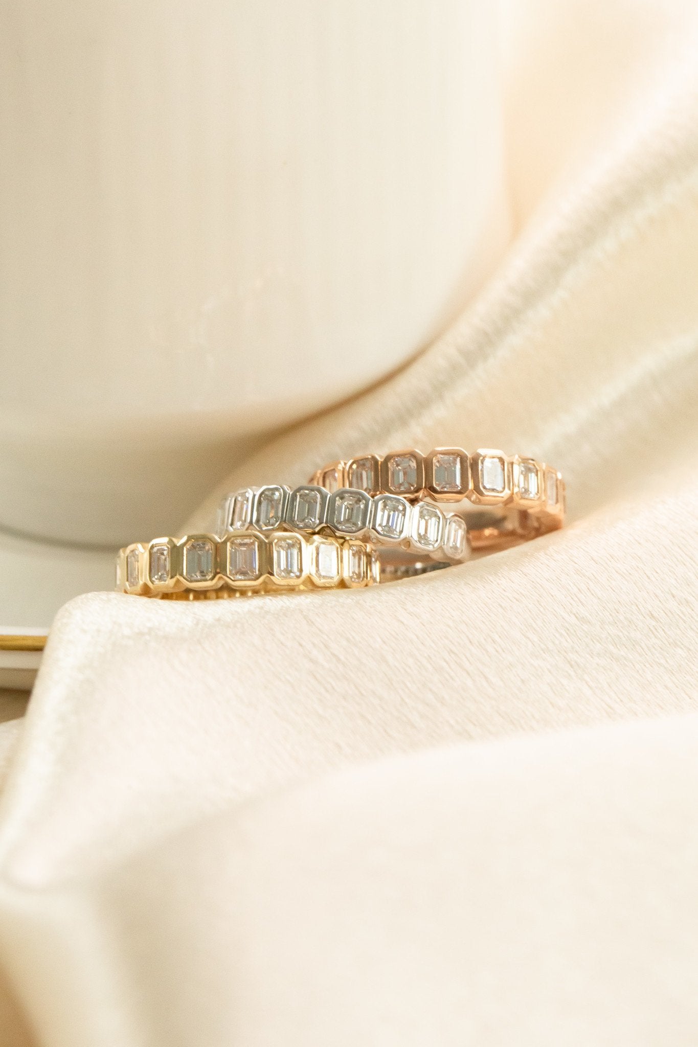 The Marlowe Emerald Cut Band