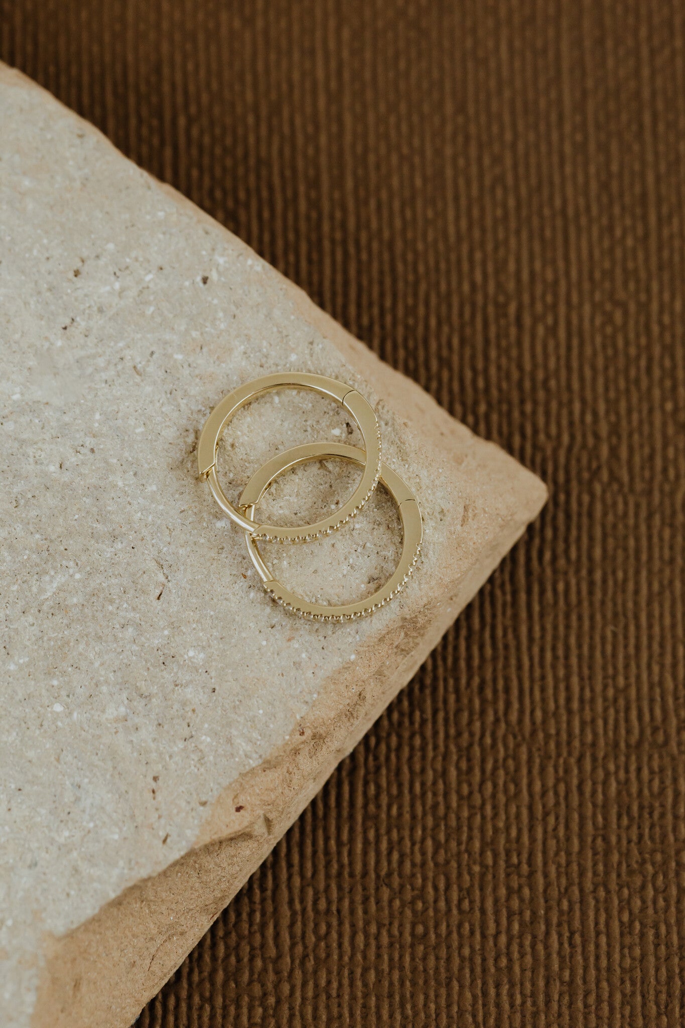 Pave Hoop Earrings
