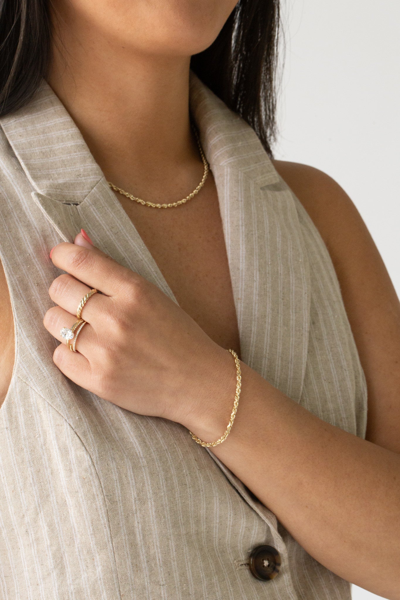 Solid Rope Chain Bracelet