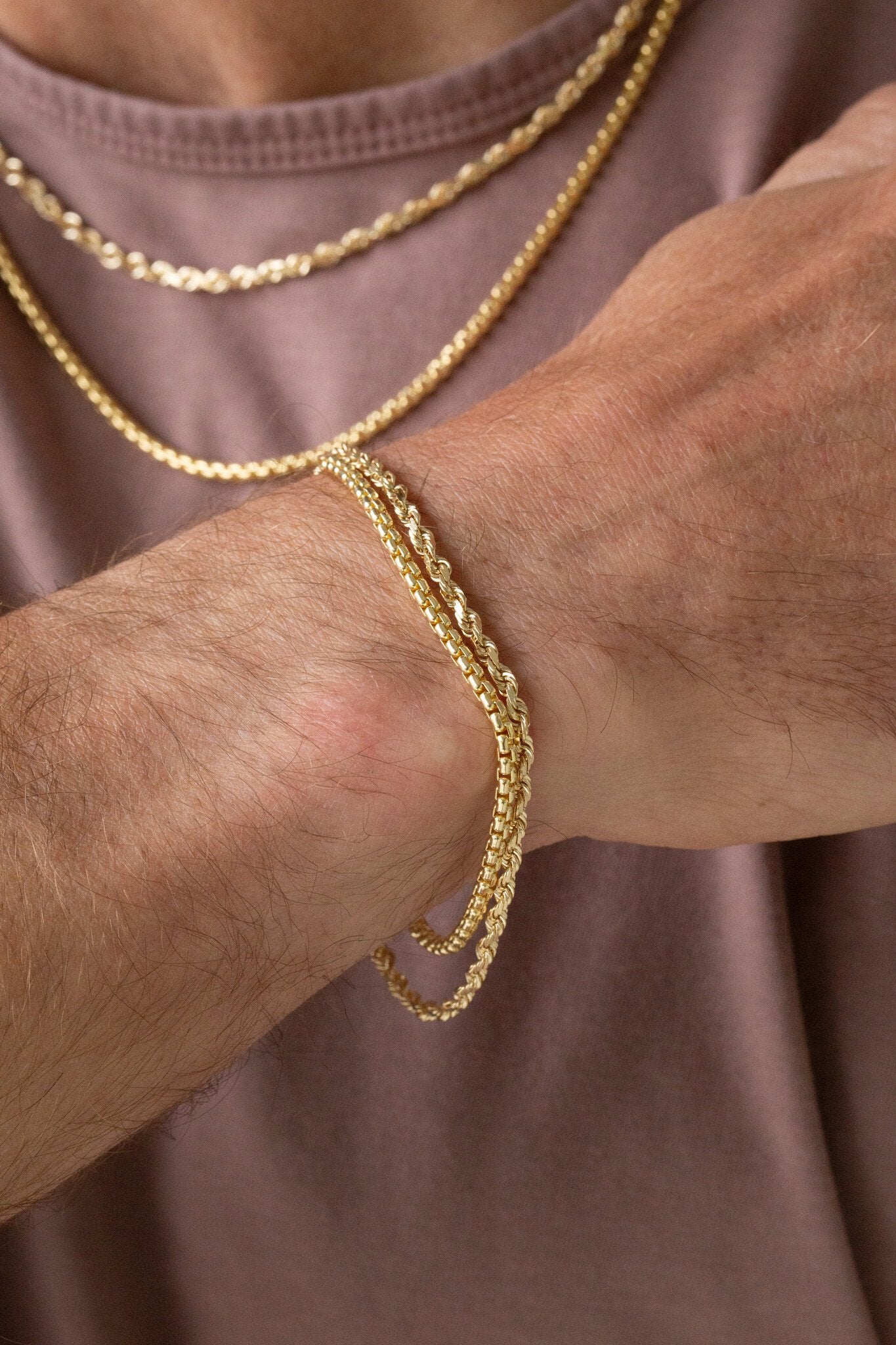 Solid Rope Chain Bracelet