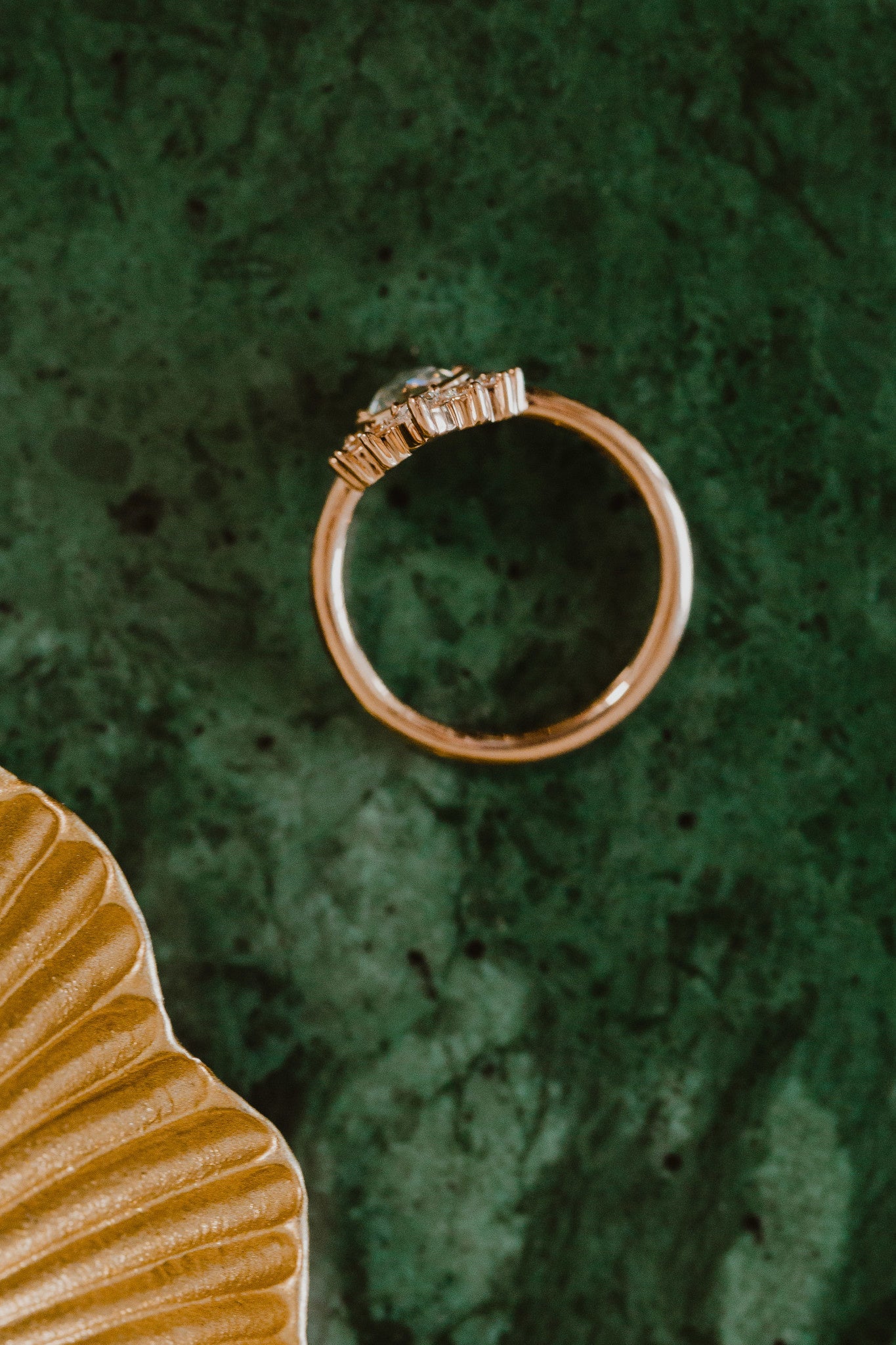 The Athena .70 ct Round Rose Cut Diamond Ring