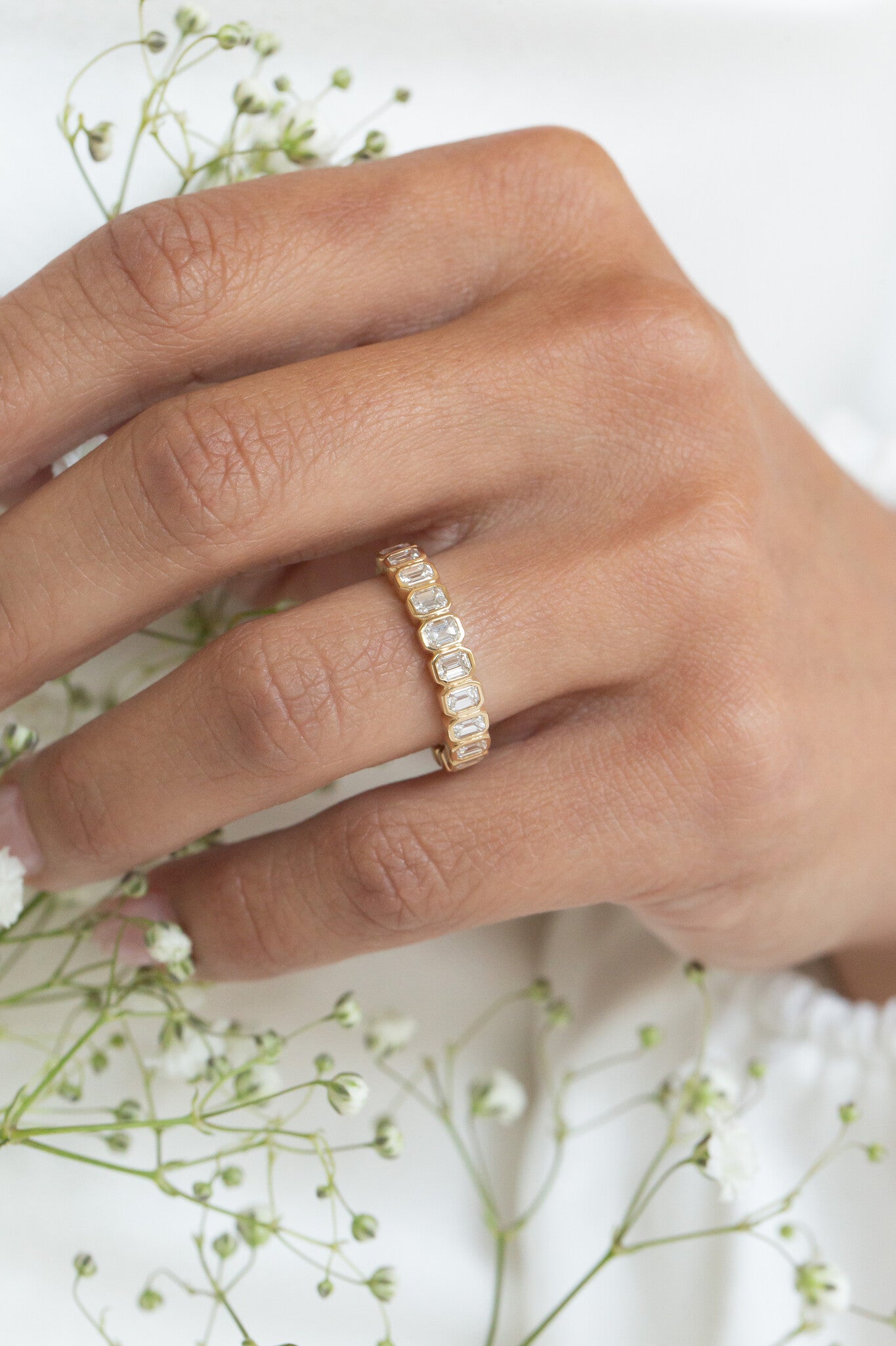 The Marlowe Emerald Cut Band