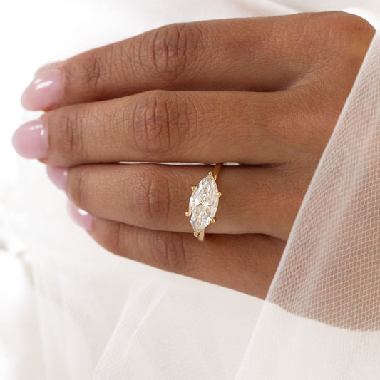 The Bennett Marquise Solitaire
