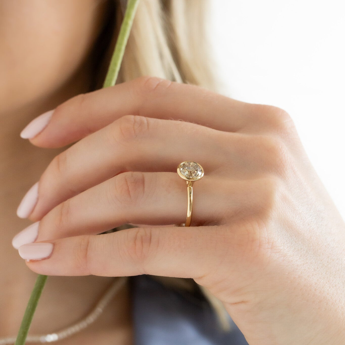 The Bailey 1.54 ct Round Champagne Diamond Solitaire