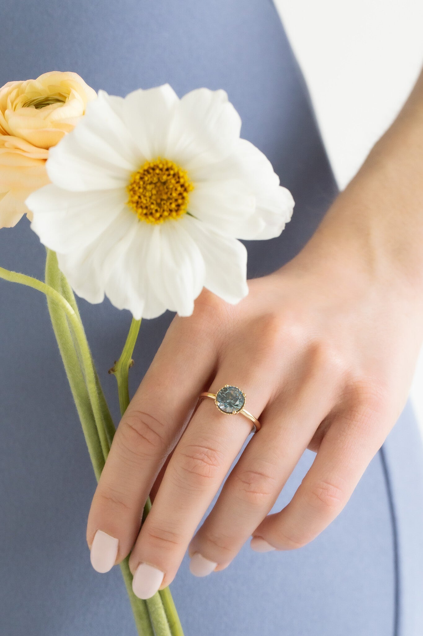 The Charlotte 2.29 ct Round Montana Sapphire Solitaire