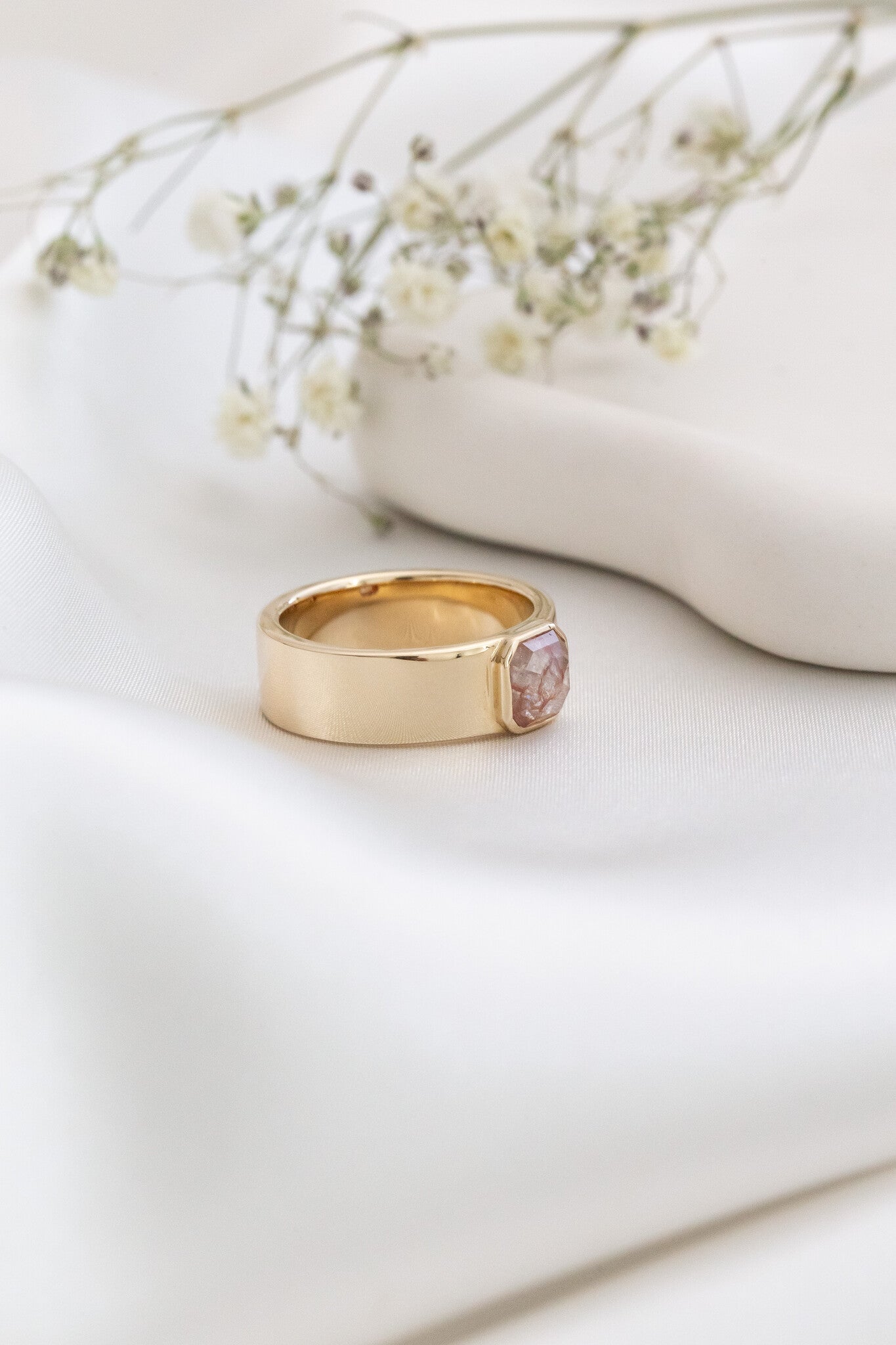 The Maya 1.11 ct Asscher Rustic Diamond Solitaire