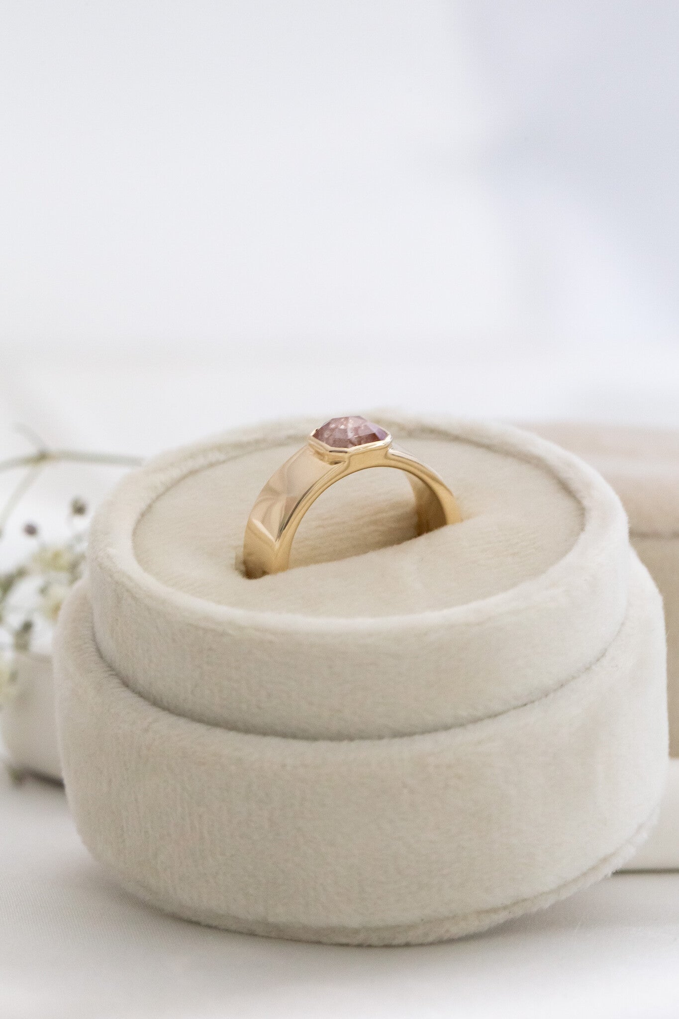 The Maya 1.11 ct Asscher Rustic Diamond Solitaire