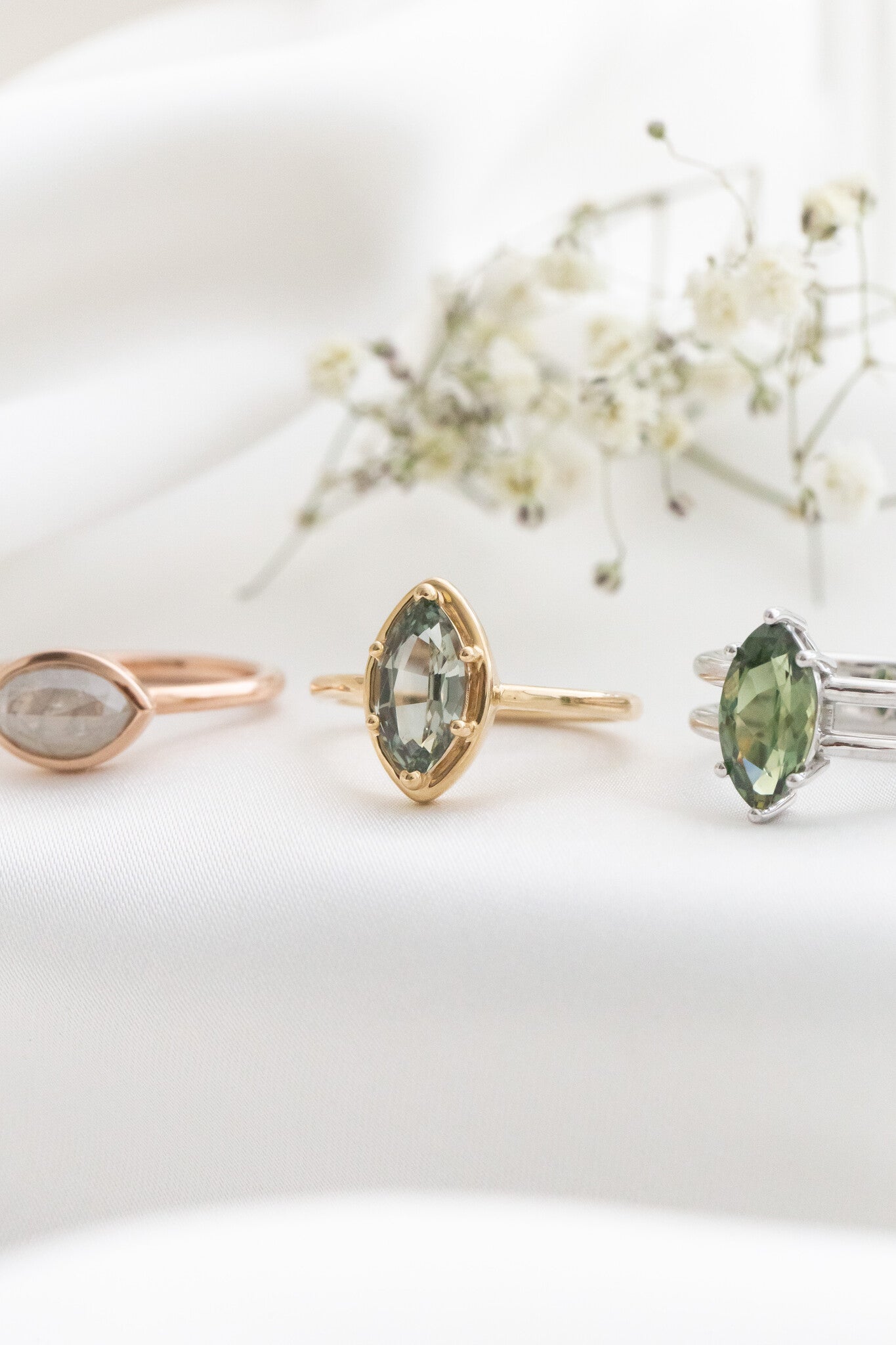 The Maren 1.94 ct Marquise Montana Sapphire Solitaire