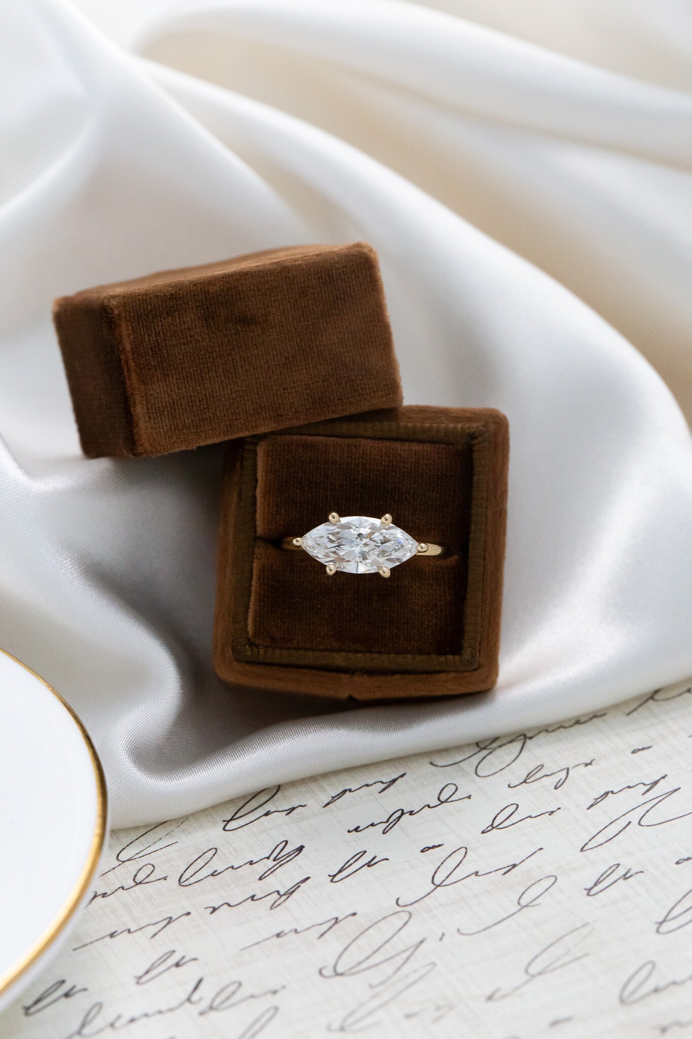 The Bennett Marquise Solitaire