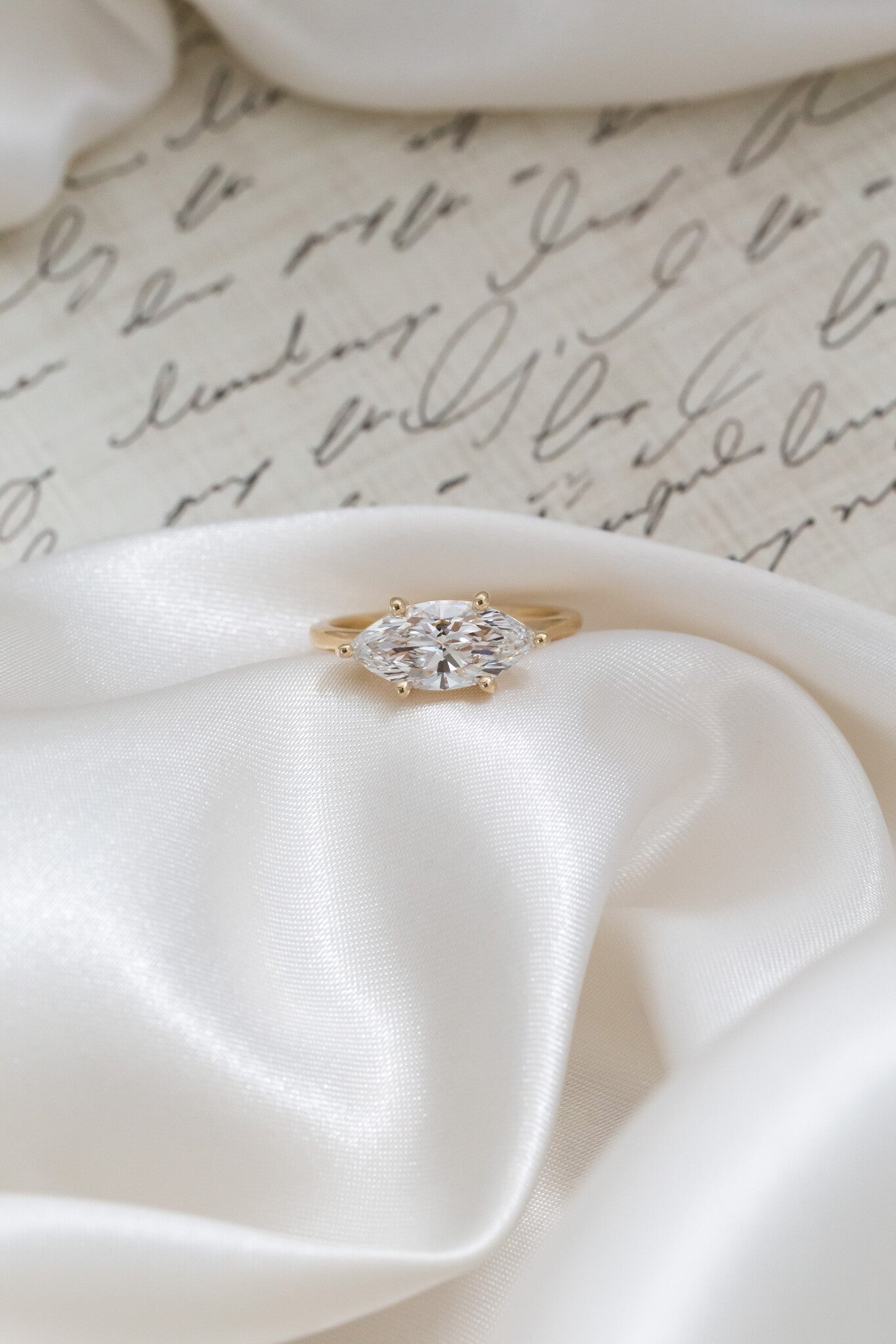 The Bennett Marquise Solitaire