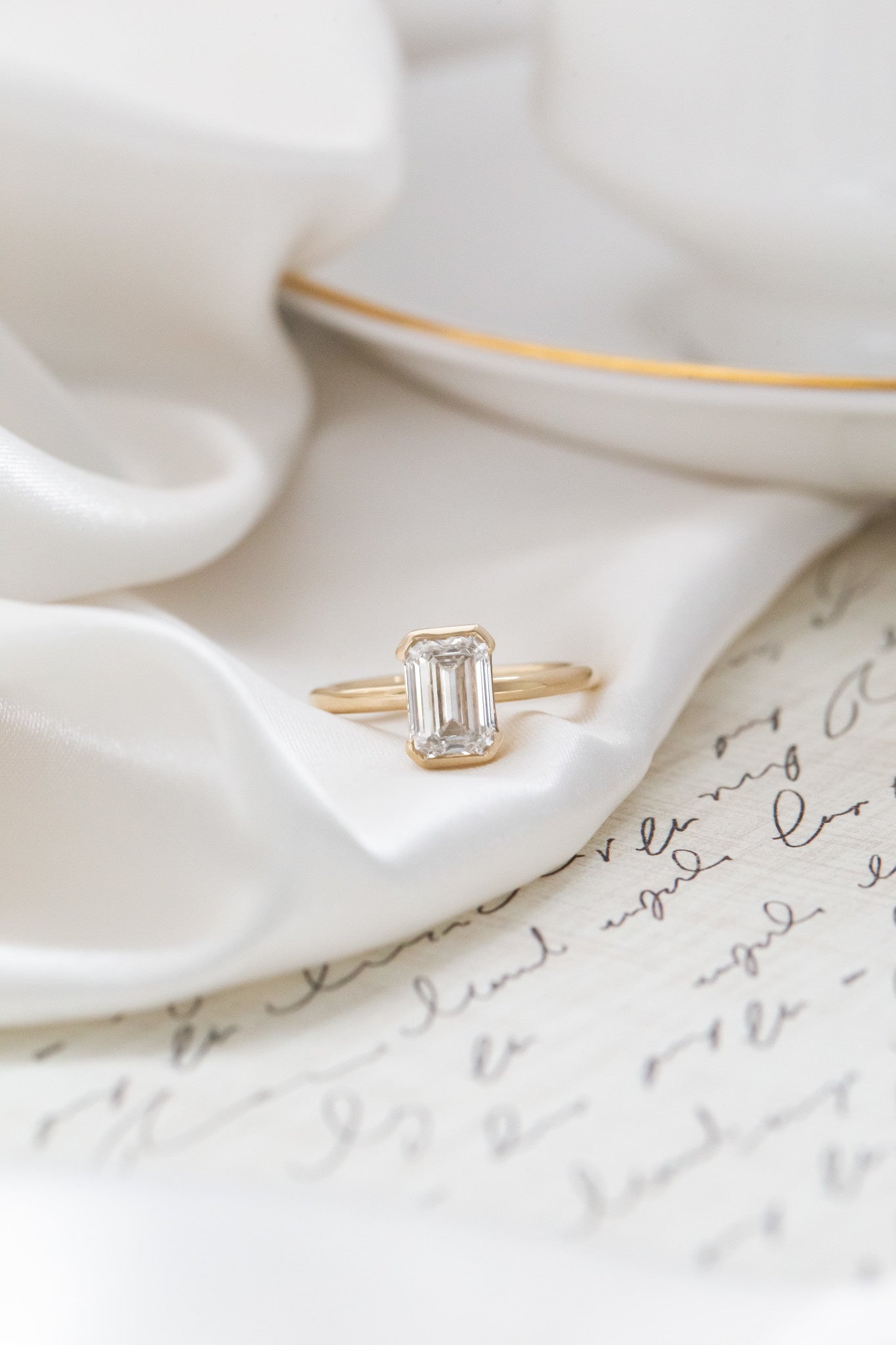 The Zadie Emerald Cut Solitaire