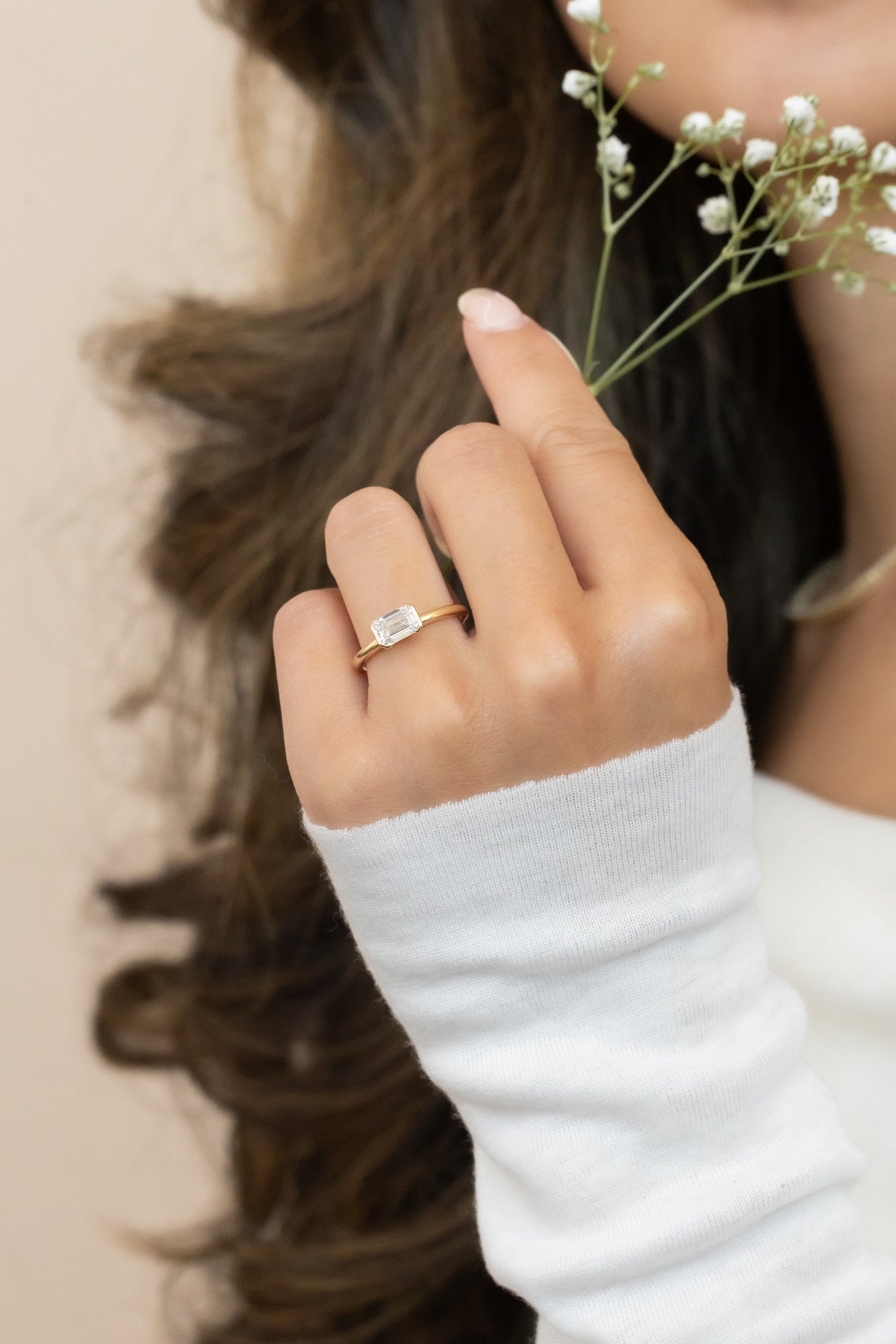 The Austen Emerald Cut Solitaire