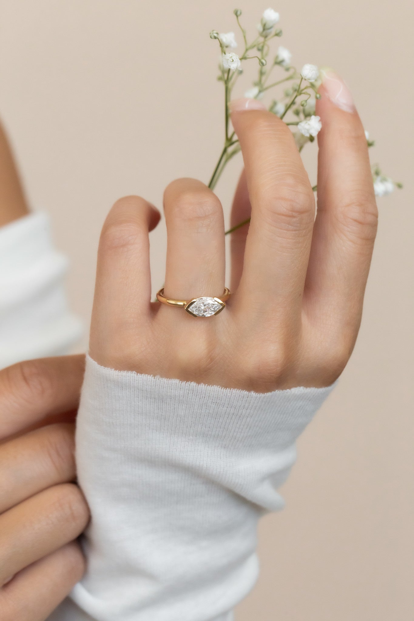 The Austen Marquise Solitaire