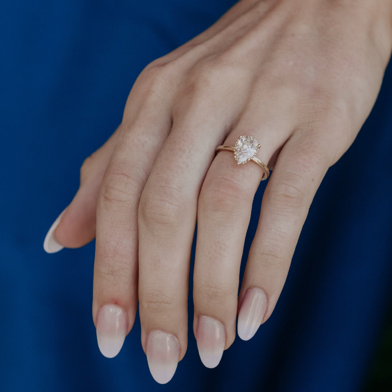 The Charlotte 2.00 ct Pear Champagne Diamond Solitaire