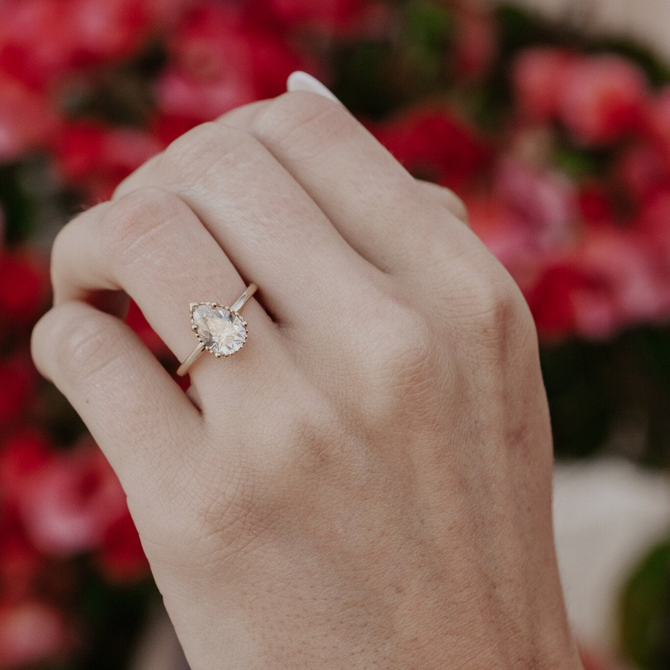 The Charlotte 2.00 ct Pear Champagne Diamond Solitaire
