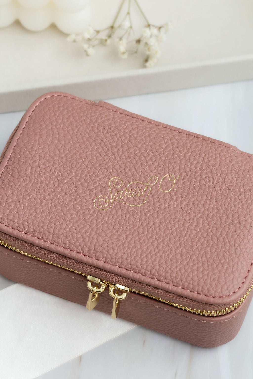 Pink Rectangle Travel Case