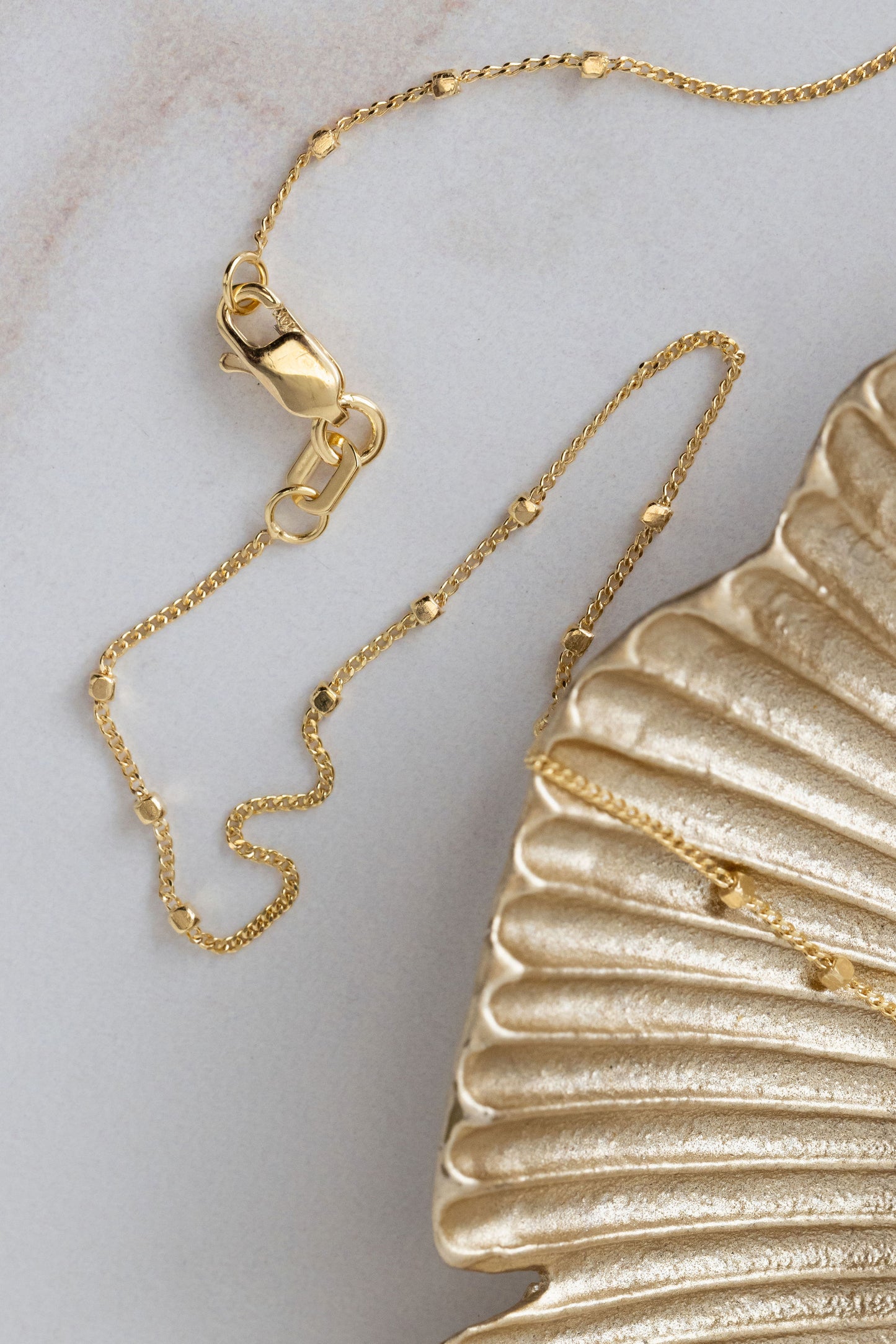 Triple Cube Saturn Chain Necklace